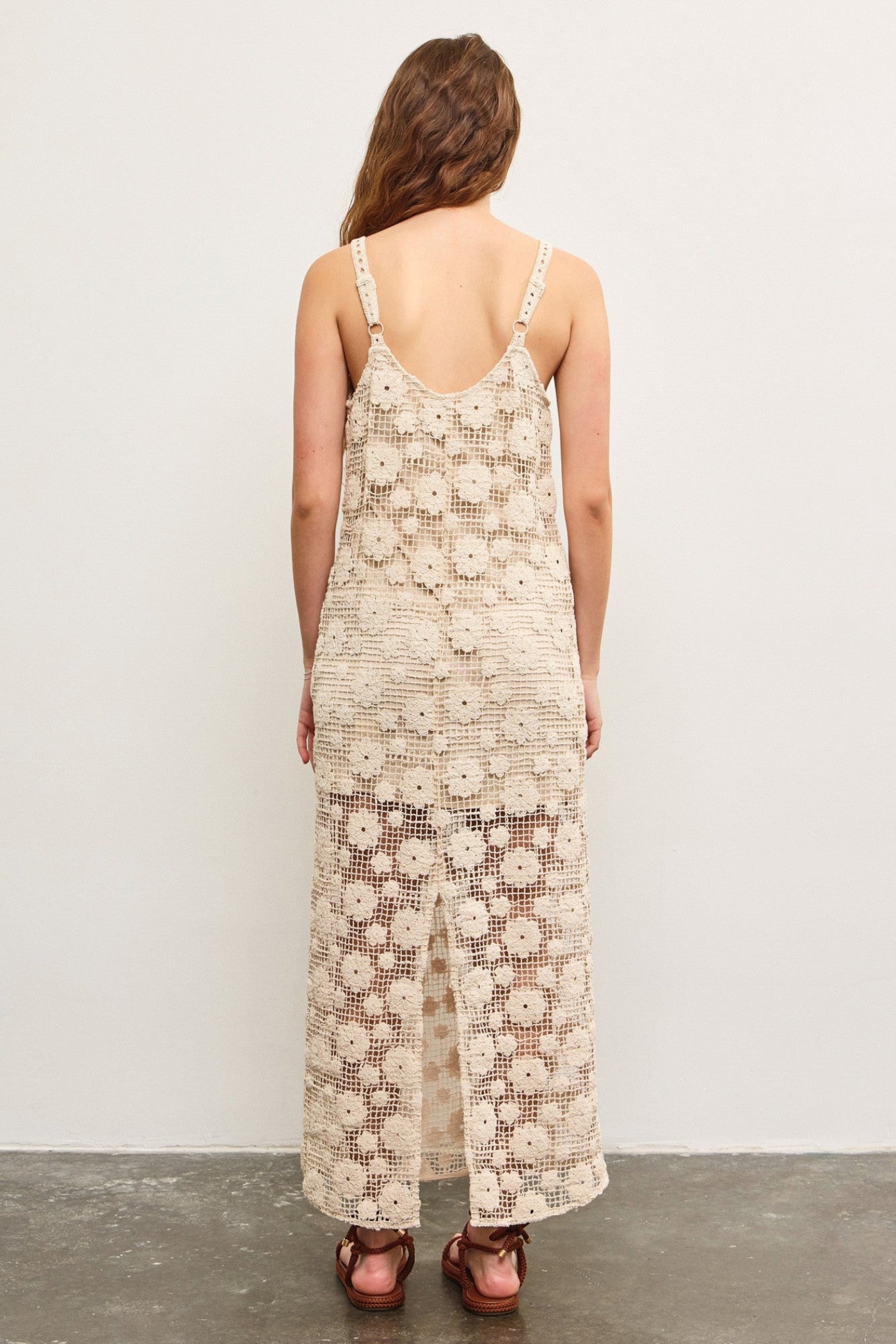 MUSTARD SEED CROCHET MAXI DRESS – TEXTURED AND ELEGANT VACATION RESORT BRUNCH