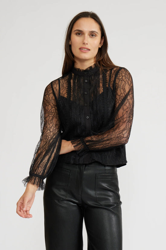 LACE MESH LONGSLEEVE