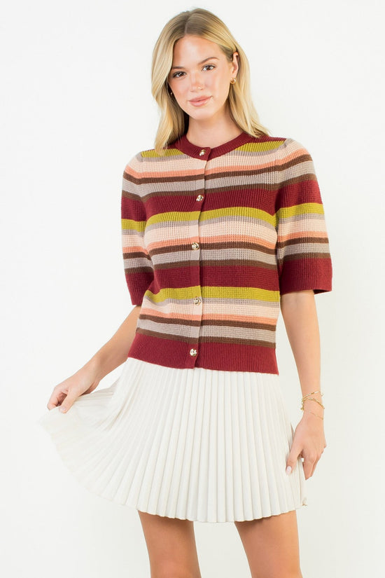 MULITCOLORED STRIPED TOP