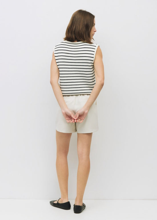 THE PAULSON TOP – A CLASSIC STRIPED KNIT TANK WITH A RELAXED, ROLLED-FINISH SILHOUETTE