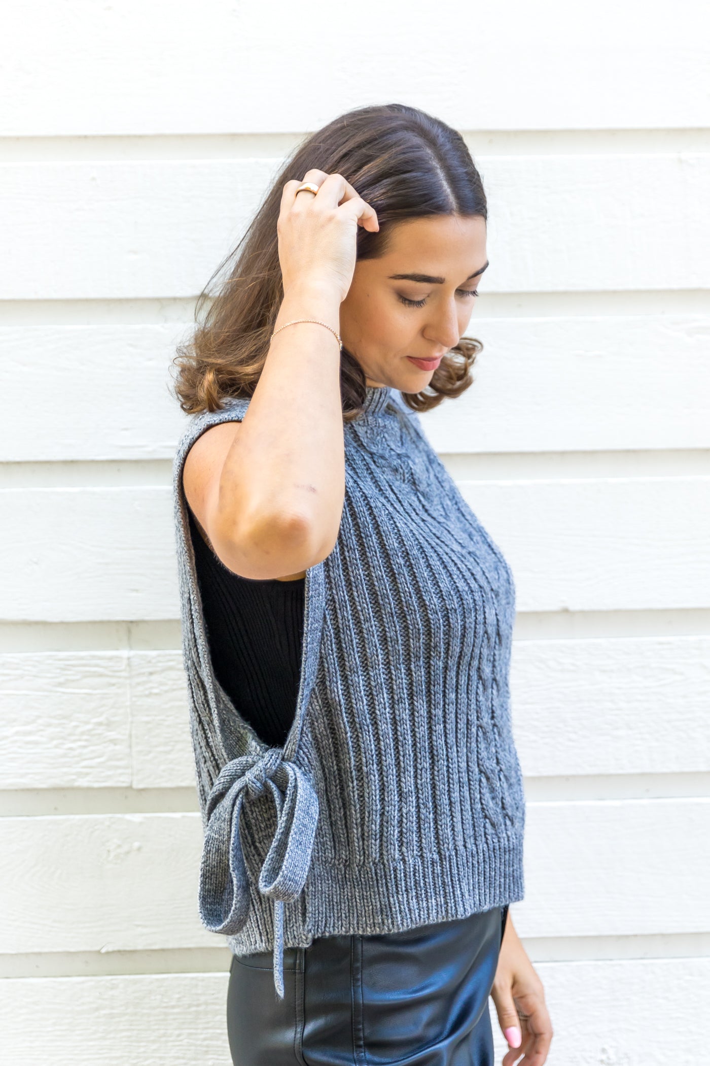 MUSTARD SEED KNIT TIE TOP