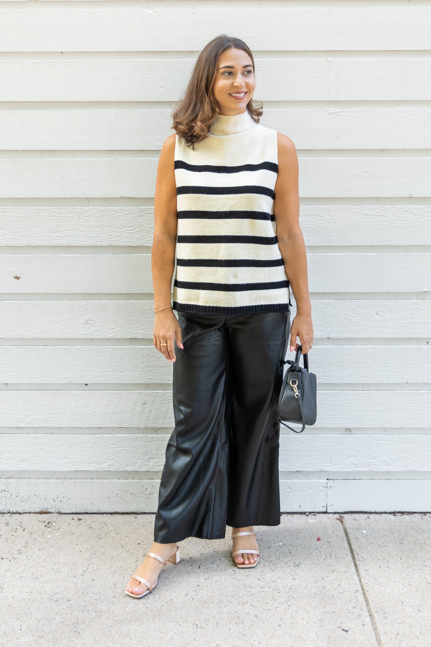 MUSTARD SEED STRIPED KNIT TOP