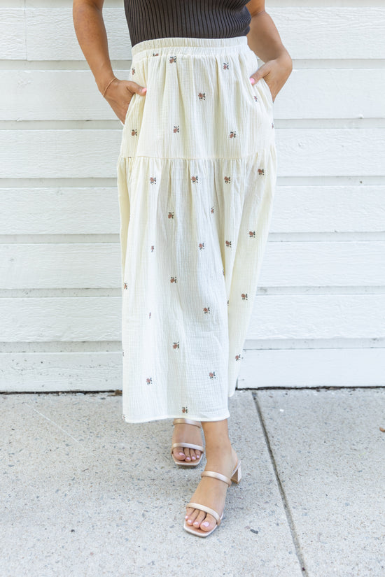 GRADE & GATHER MAXI SKIRT WITH POCKETS