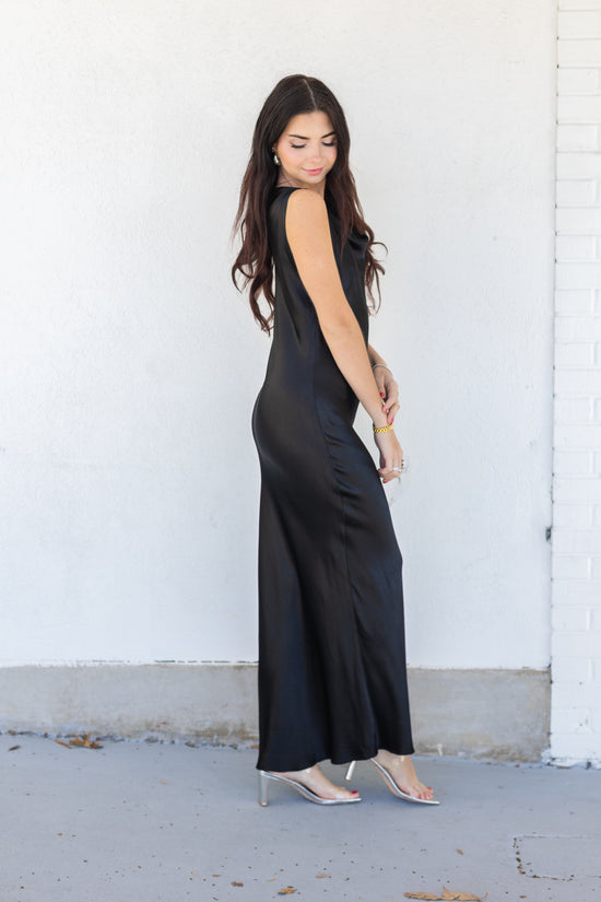 MAXI SATIN DRESS