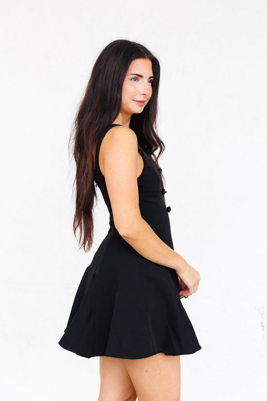 MUSTARD SEED LITTLE BLACK DRESS WITH BOW DETAILING 