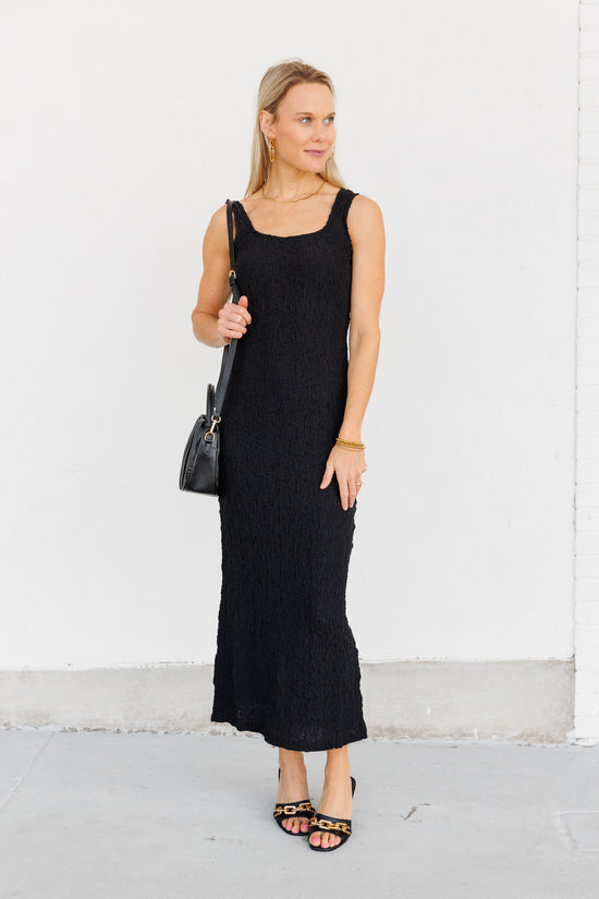 MOD REF SOFT POPCORN-TEXTURED MAXI TANK DRESS