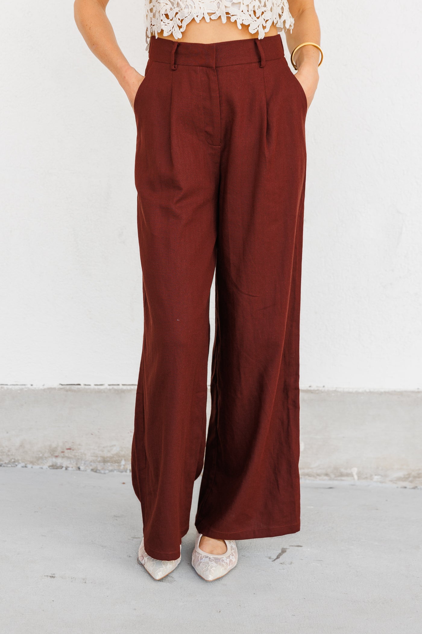 FRNCH CHOCOLATE TROUSER PANTS