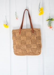 weaved beach bag 